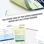 200 Sets Purchase Order Book 5-9/16 x 8-7/16 Inches 2 Part Carbonless Copy Numbered Spiral Bound Purchase Order Forms Receipt Book Invoice Book for Small Business Office (4)