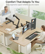 monTEK Dual Monitor Arm with USB, Mechanical Spring Monitor Arm for 17-35" Screens, Adjustable Monitor Desk Mount Each Holds up to 24.2 lbs with C Clamp/Grommet Desk Mount, VESA 75/100mm, MA1011UCBK-D