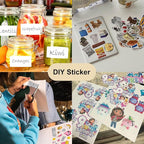 Sticker Paper, BESTEASY 8.5" x 11" Full Sheet Label Stickers for Laser Inkjet Printer, Self Adhesive Printer Paper Shipping Labels, White Matte Mailing Label Stickers (100 Sheets,100 Labels)