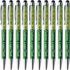 Yucold Customized Pens with Name/Logo - Touch Screen Stylus Ballpoint Pen, Perfect for Weddings, Business & Personalized Gifts (Military Green,50)