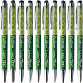 Yucold Customized Pens with Name/Logo - Touch Screen Stylus Ballpoint Pen, Perfect for Weddings, Business & Personalized Gifts (Military Green,100)