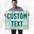 Custom Sign, Custom Street Sign, 11 Font Colors, 13 Font Styles, 4 Hole Options, 22 Sizes, 24x30 Inches, Rust Free DiBound, Fade Resistant, Made in USA by My Sign Center (Shabby Chic)
