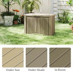 Decksplore 50 Gallon Outdoor Storage Box Waterproof Lockable Resin Deck Box Large, Patio Storage Bin for Pool Accessories Cushion Furniture, Garden Tools, UV-Resistant Outside Delivery Grey