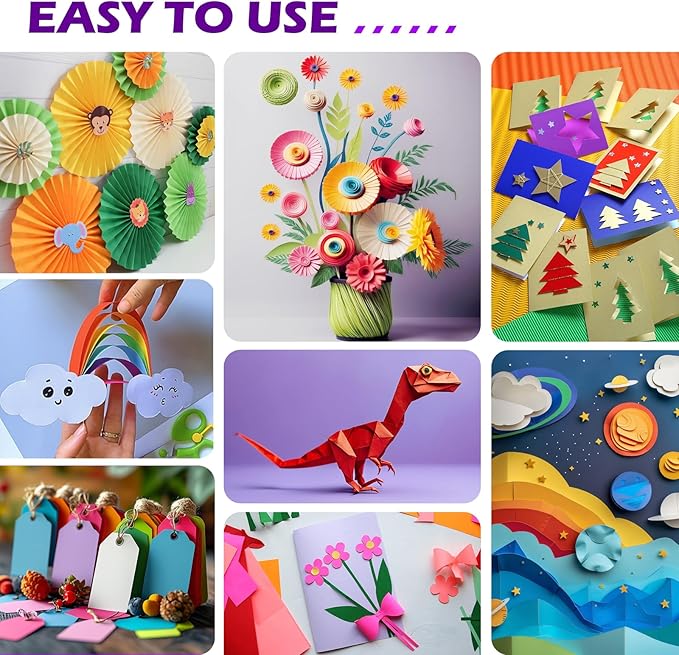 480 Sheets 8.5" X 11" Colored Cardstock, 80 Assorted Colors 180 GSM/65 LB Construction Paper Card Stock Printer Paper for Printing, Card Making, DIY Crafts, Kids School Supplies,Party Decorations