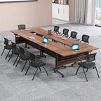 czxhaery Conference Room Table,Flip Top Conference Table The Folding Conference Table with Silent Wheels is Convenient and Fast,Mobile Training Table (4pack 120 * 60 * 75)