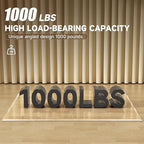 [Tempered Glass] 47“ x 40” Beveled Edge Glass Chair Mat with Polished Edge Clear Office Chair Mat, Glides Smoothly, Suitable for Carpet or Hardwood Floors