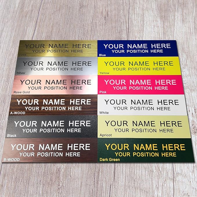 Personalized Name Plate With Wall Or Desk Holder Customized Engraving 2x8