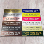 Personalized Office Name Plate 2"x10" Customize Wall Door Sign NamePlate Adhesive back