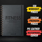 Gym Workout Journal (A5) - Hardback Leather PU Workout Tracker (128 Workouts) - Set Goals & Track Progress | Premium Fitness Journal & Log Book by Gorilla Fit