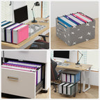 ANSOOK Legal Size Hanging File Folders Extra Capacity,Heavy Duty 3 Inch Expandable File Folders Hanging with Tabs,12 Pack Hanging File Organizer,File Cabinet Folders with Insertable Tabs for School