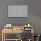 Amanti Art Silver Framed Magnetic Board 26x42 Large Vision Board for use with Magnets, 100% Metal Sheet to Display Items as Office Decor or for Home Organization in mudroom, Kitchen or Kids Room