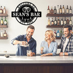 Custom Bar Sign Personalized Name Bar Wall Decor for Home Pub Party Club Lounge Man Cave Backyard Bar Gifts