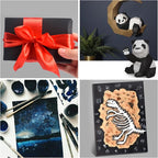 QTLCOHD 200 Sheets Black Cardstock, 8.5 x 11 Inch, 92 lb Construction Paper Bulk, Heavyweight Cover Printer Card Stock for Scrapbooking, Arts & Crafts, Invitations, DIY Cards