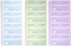 2 Packs Receipt Book with Carbon Copies,Money and Rent Receipt Book,3-Part Carbonless,5.31" x 11.22",100 Sets per Book