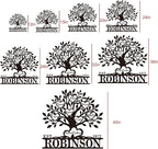 Personalized Family Tree Metal Sign Custom Last Name Sign Tree of Life Wall Art Family Name Wall Decor Custom Metal Wall Sign Anniversary Decoration Personalized Home Decor Gift Idea