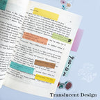 ELII 500 PCS Tabs 2 Inch Book Tabs Sticky Index Tabs,File Tabs Self Adhesive,Page Markers Index Labels for Pages Notebooks