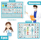 4 Pcs 15''x 11''Nonverbal Communication Board,for Patient、Stroke Therapy Equipment for Adults、AAC Device for Autism、Communication Board for Nonverbal People