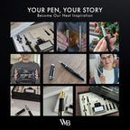 Wordsworth & Black Calligraphy Pen Gift Set, Includes Bottle, 6 Cartridges, Refill Converter, 6 Replacement Nibs, Premium Package, Journaling, Smooth Writing Pens [Silver Gold]