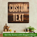 Custom Sign, Custom Street Sign, 11 Font Colors, 13 Font Styles, 4 Hole Options, 22 Sizes, 30x30 Inches, Rust Free DiBound, Fade Resistant, Made in USA by My Sign Center (Vintage Wood)