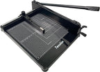 TEXALAN(R) Heavy Duty Guillotine Paper Cutter Black 400 Sheets Stack Paper Trimmer (A3-17'' Paper Cutter)