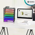 GoldOrcle 8 Tier Paper Letter Tray Organizer with Handles, Mesh Desk File Holder Storage Organization for Office School Desktop
