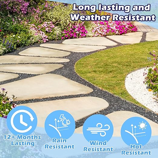 YOBTOP Rock Glue for Landscaping - 1 Gallon Professional Strength Mulch Glue for Rocks Pea Gravel Pine Straw | Non-Toxic Fast-Drying Weather-Resistant for Patios Walkways Driveways Garden Borders