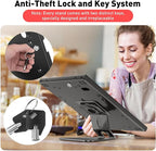 AboveTEK Anti-Theft Tablet Stand – iPad Locking & Security Stand, Countertop & Wall Mount POS Stand, 360° Swivel Kiosk Stand for iPad/iPad Air/iPad Pro – Ideal for Retail Business (Black)