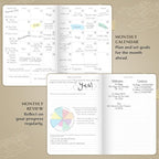 Legend Planner – Weekly & Monthly Life Planner to Hit Your Goals & Live Happier. Organizer Notebook & Productivity Journal. A5 (Seashell)