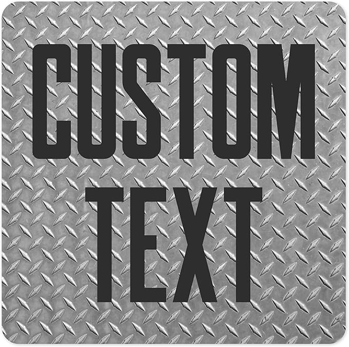 Custom Sign, Custom Street Sign, 11 Font Colors, 13 Font Styles, 4 Hole Options, 22 Sizes, 30x30 Inches, Rust Free DiBound, Fade Resistant, Made in USA by My Sign Center (Diamond Metal)