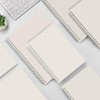 AHGXG A5 Graph Paper Notebook Spiral (3-Pack) Spiral Journal 5.7"x 8.3", Quad Ruled, with Thick 100gsm Square Grid Paper,80 Sheets Per Pack