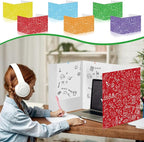 Cinrobiye 24 Pcs Inspirational Privacy Folders Standard for Students Cardboard Shields Test Privacy Boards Motivational Words Desk Dividers Shield for Classroom School Study Supplies (Simple)