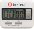 Body Sport Digital Timer Stopwatch for Fitness & Exercise Routines - Easy to Use, Battery Operated, Multifunctional Time Tracker for Home, Gym, Kitchen, Classroom, and Office Settings