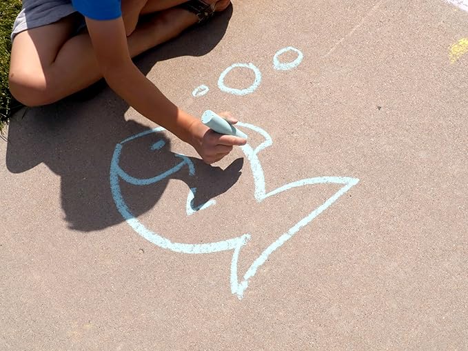 Kid Made Modern 60 count Variety Pack of Sidewalk Chalk 3 packs of 20 count Sidewalk Chalk