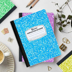 Rosmonde 50 Pack Bulk Composition Notebooks College Ruled, 200 Pages (100 Sheets), 9-3/4 x 7-1/2, Bulk School Supplies, Bulk College Ruled Notebooks, Bulk Assorted Colors Marble Notebooks for School