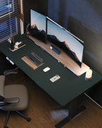 Large Desk Mat55 x24 - Premium Non-Slip Desk Pad, Waterproof and Scratch-Resistant Office Desk Protector, Large Desk pad Workspace Mat for Home and Office(Dark Green)