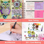 iBayam Journal Planner Pens Colored Pens, Office Supplies, Fine Point Fineliner Drawing Art Markers for Bullet Journaling Scrapbooking Notebook Writing Note Taking Calendar Stationary, 18-Color