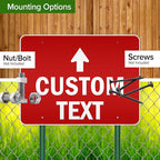 Custom Arrow,Custom Directional Sign, Up Arrow,36x48 Inches, Reflective, Rust Free DiBound, Fade Resistant, Made in USA by My Sign Center