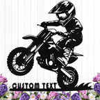 Custom Motorcycle Metal Signs Personalized Dirt Biker Name Sign Custom Garage Decor Motorbikes Wall Art Decor Motorcycle Sign Men Room D ecorate Gifts for Men Husband Rider