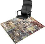 Anidaroel Office Chair Mat for Hardwood Floor, 48"x60" Under Desk Chair Rug for Rolling Chair, Anti-Slip Computer Chair Mat, Low Pile Carpets Floor Rug for Home Office Gaming Room