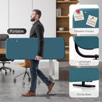 DECOLAB Desk Dividers, Desk Privacy Panel Shield Board for Student, Office, Classroom, Home, Free Standing Scratch Resistance, 48"x18", Sapphire