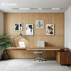 TO-TH Wood-Look Sound Panels, 4 Pack 47.2” x 23.6” Soundproof Wall Panels, Decorative Acoustic Panels,Wood Panels for Wall for Home, Office, Basement, Teak with Mitered Edges