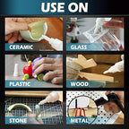 Super Glue Liquid, Instant Clear Cyanoacrylate Medium Thin Viscosity Adhesive, All Purpose CA Glue for Shoe Repair Leather Ceramic Plastic Glass Metal Wood Porcelain Rubber Pottery Model Craft