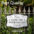 Custom Outdoor Personalized Aluminum Driveway Signs - Waterproof USA Made, Design 3 Metallic Silver 18x12
