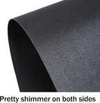 100 Sheets Black Shimmer Cardstock 8.5 x 11 Metallic Paper, Goefun 80lb Halloween Card Stock Letter Size Sheets for Invitations, Scrapbooking, Crafts, Graduations