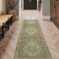 GENIMO Runner Rug 2'6"x6 Machine Washable Non Slip Vintage Hallway Runner Rug, Low Pile Lightweight Rugs for Indoor Entryway, Hallway, Kitchen and Corridor