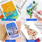 HOMSAILMO-60 Color Alcohol Marker Painting Set, Chisel and Exquisite Double Headed Adult Coloring Pen, Non Bleeding, Creative Drawing, Sketching, Illustration, Card Making, Artist Gift, Ergonomic Grip