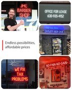 SpellBrite CASHIER Sign | Directional Sign with Neon Look, Blue LED Light Source | 25.4" x 6.3"