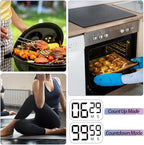 Weewooday 24 Pcs Digital Kitchen Timer Magnetic Timer Bulk On/Off Switch Minute Second Count up Countdown Loud Alarm for Exercise Cook Baking (Classic Color)