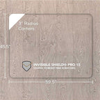 Vitrazza Glass Chair Mat 46” x 60” Superior ¼ Thick, Luminoso Low-Iron Ultra Clear, Certified Tempered Safety Glass, Delivers a Smooth Glide, Protects Carpet or Wood, Beautiful in Home or Office.