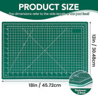 CLOYAN Cutting Mat 12"x18", 10 Pack Double-Sided 5-Ply Self Healing Sewing Cutting Mat, Cutting Mats Board for Crafts-Sewing, Fabric, Quilting, Scrapbooking Project